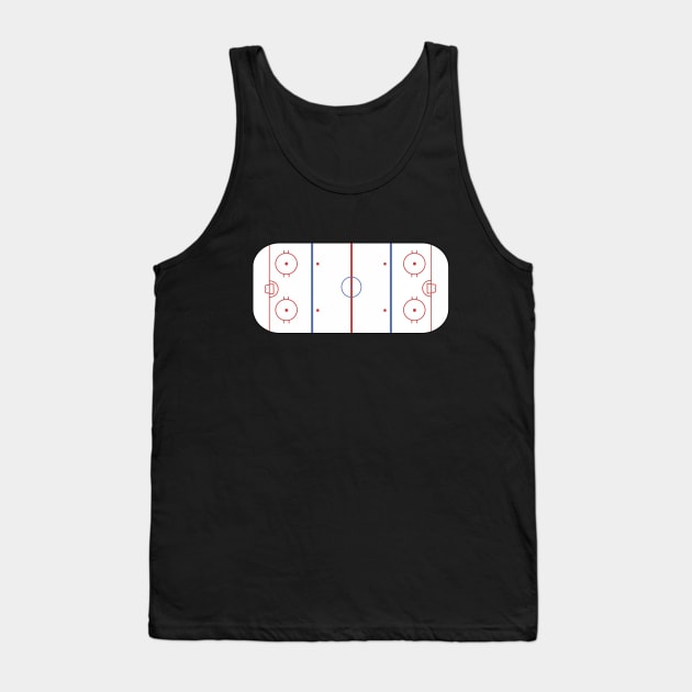 Classic Hockey Rink Tank Top by DavidLoblaw